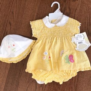 NWT Yellow Dress with Hat